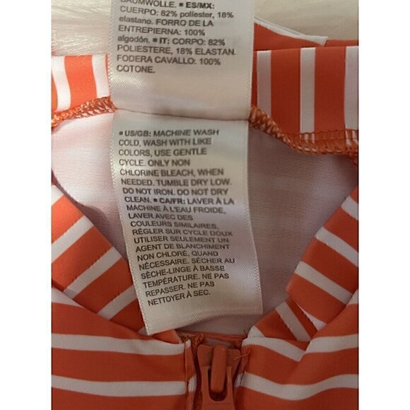 NEW Hanna Andersson Moon and Back Striped S/S Rash Guard Swimsuit 85 2T - Picture 6 of 8